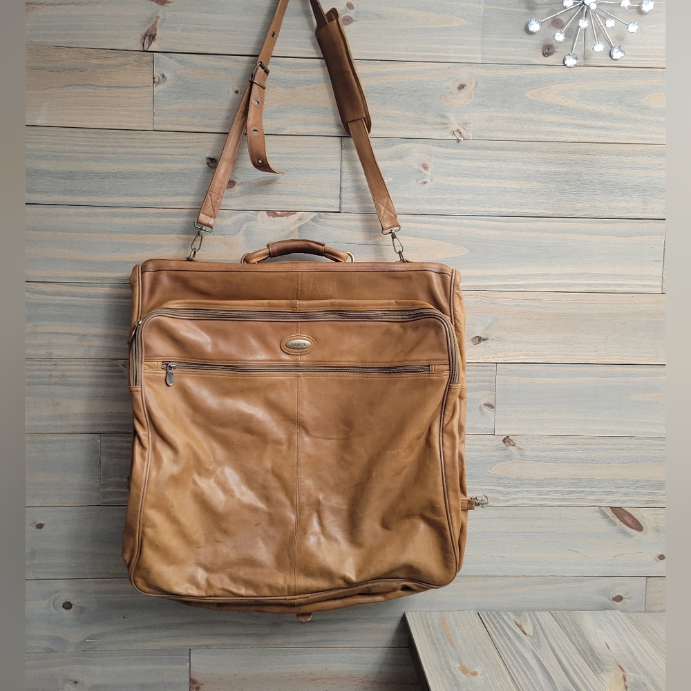Rare Find POP'S Vintage Hanging Garment Travel Bag Fold Luggage Business Carryon